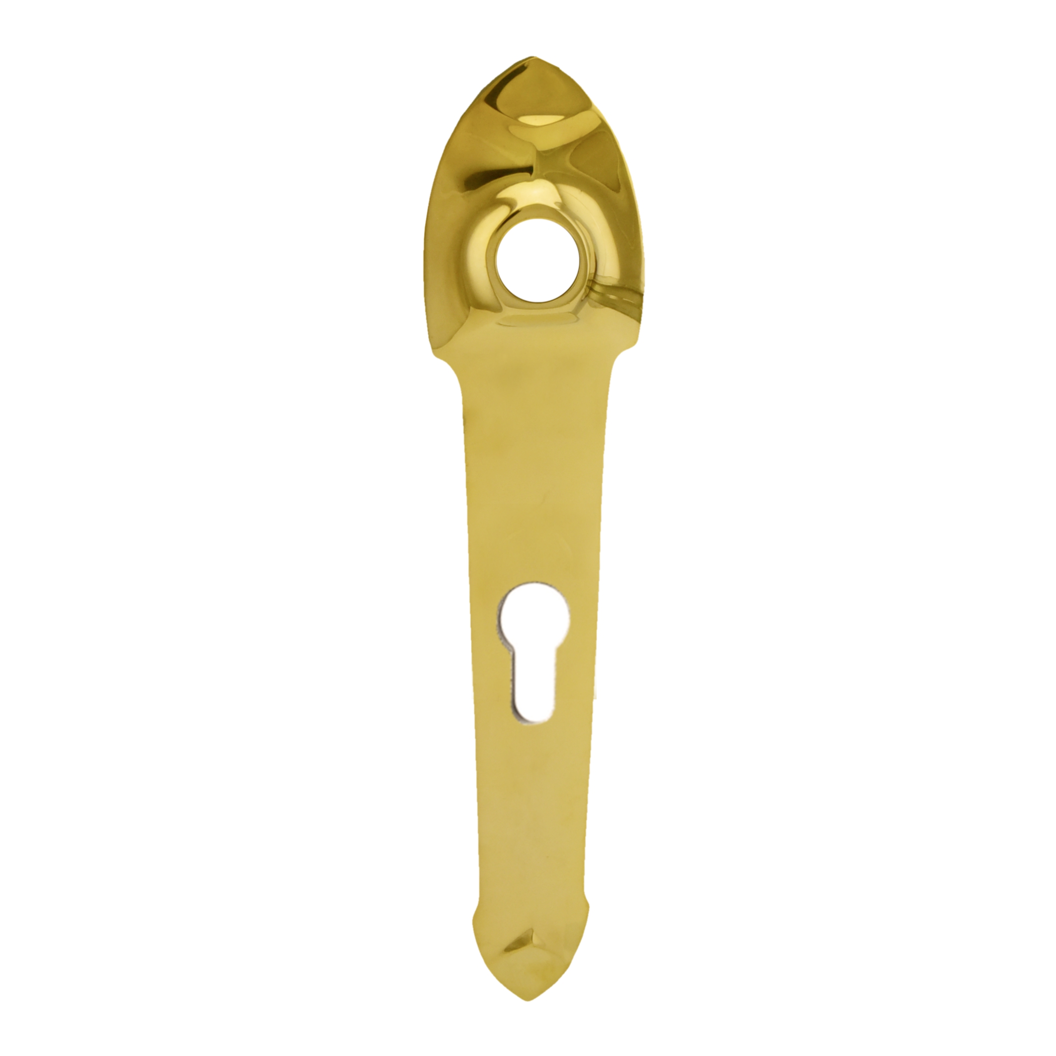 Sicherheitstürschild Außen, Dist. 92 mm PZ, Messing MGL, 233 mm x 49 mm der Serie TS140 Bild1