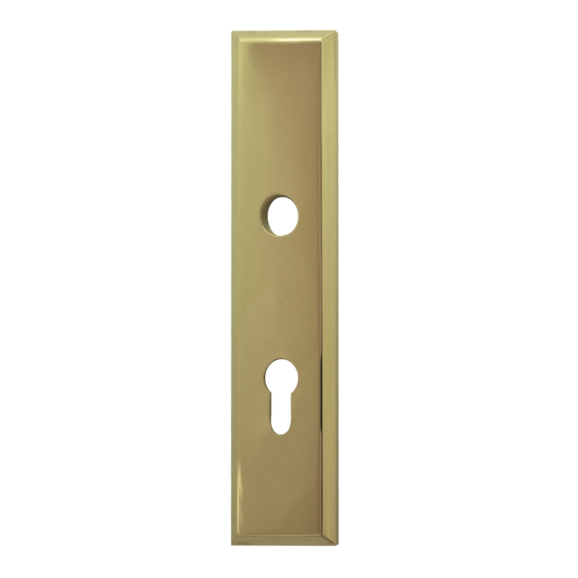 Sicherheitstürschild (PZ) in Messing 72 mm Außen Bild1