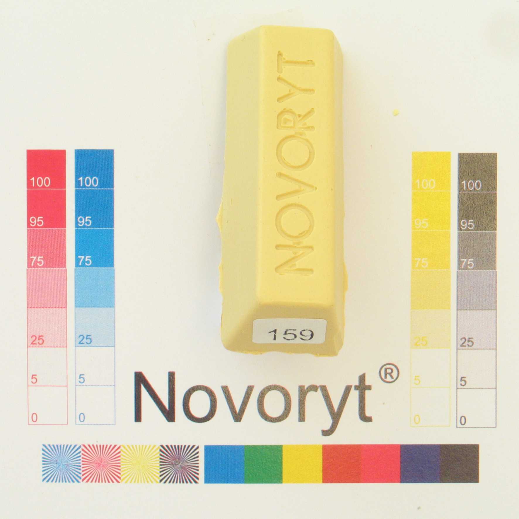 NOVORYT® Schmelzkitt - Farbe 159 Esche-Splin 5 Stangen Serie HW003 Bild1