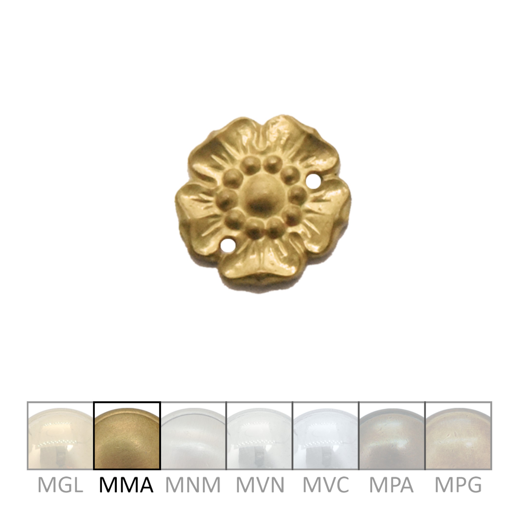 Klassizismus Rosette gegossen Messing MMA D20mm Serie KL127 Bild1