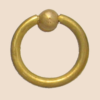 Klassizismus Möbelring gegossen Eisen ERO D40mm mit Griff Serie KL001 Bild1