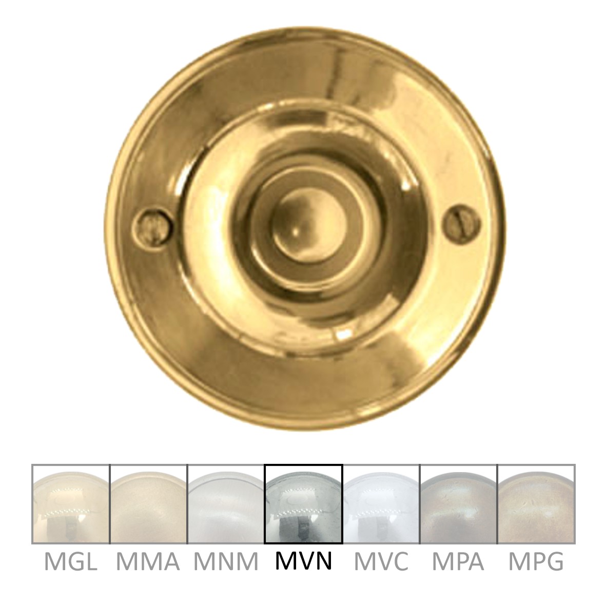 Klingelrosette Messing MNI D