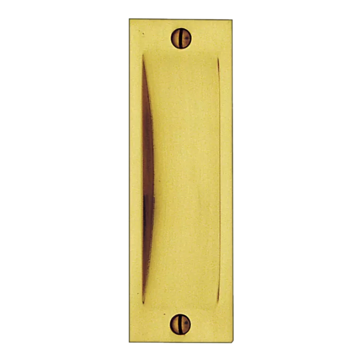 Schiebetürgriffmuschel in Messing mit versch. Oberflächen. 120x40 mm  Bild1 Schiebetürgriffmuschel Messing glänzend SG004-144E-MGL-120-40 Bild1