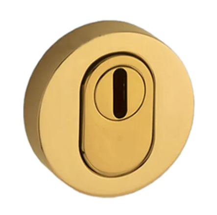 Sicherheitsrosette Außen mit Kernziehschutz D52 mm, Messing TR130-142K-MGL-52-52-KS-5 Bild1