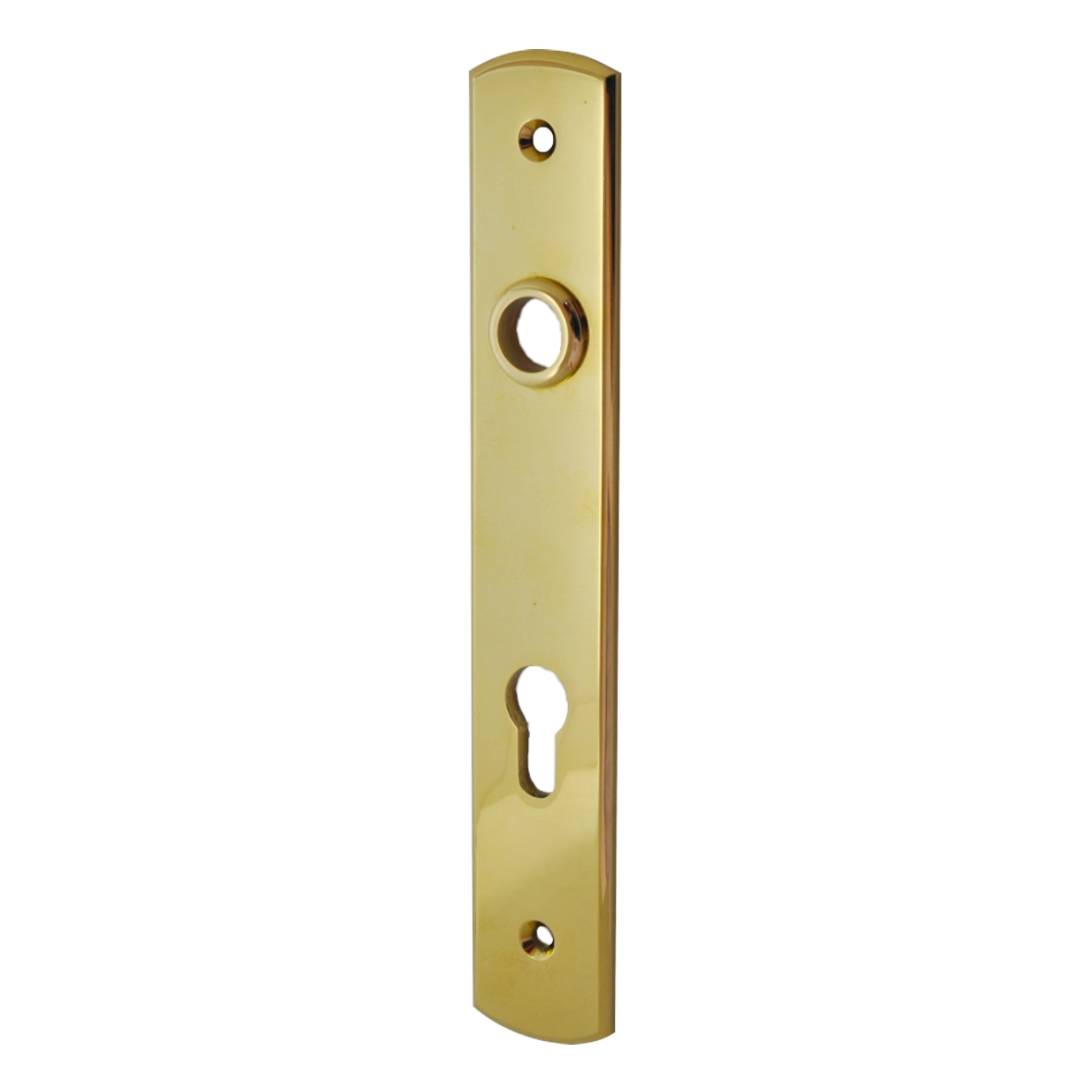 Sicherheitstürschild Innen, Dist. 92 mm PZ, Messing MGL, 250 x 42 x 5 mm der Serie TS123 Bild1