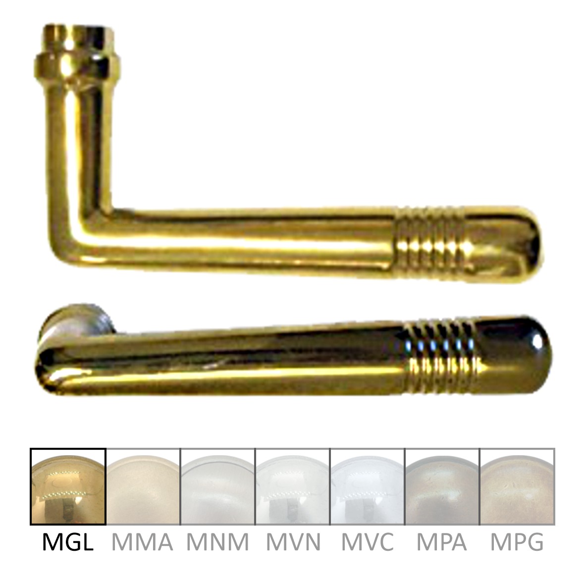 Türgriff aus Messing 110mm DIN Rechts Serie TD017 Bild1
