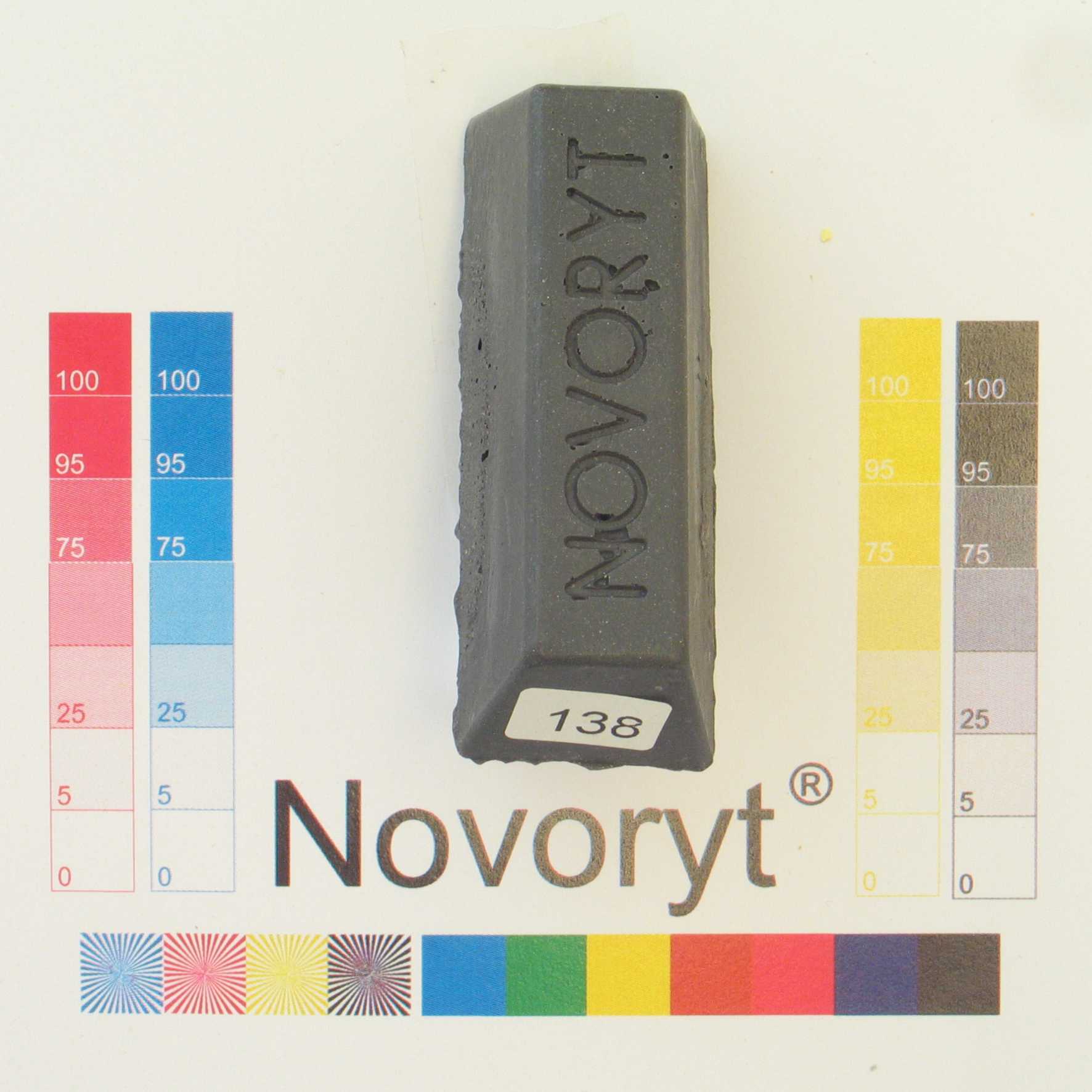 NOVORYT® Schmelzkitt - Farbe 138 schiefergra 5 Stangen Serie HW003 Bild1