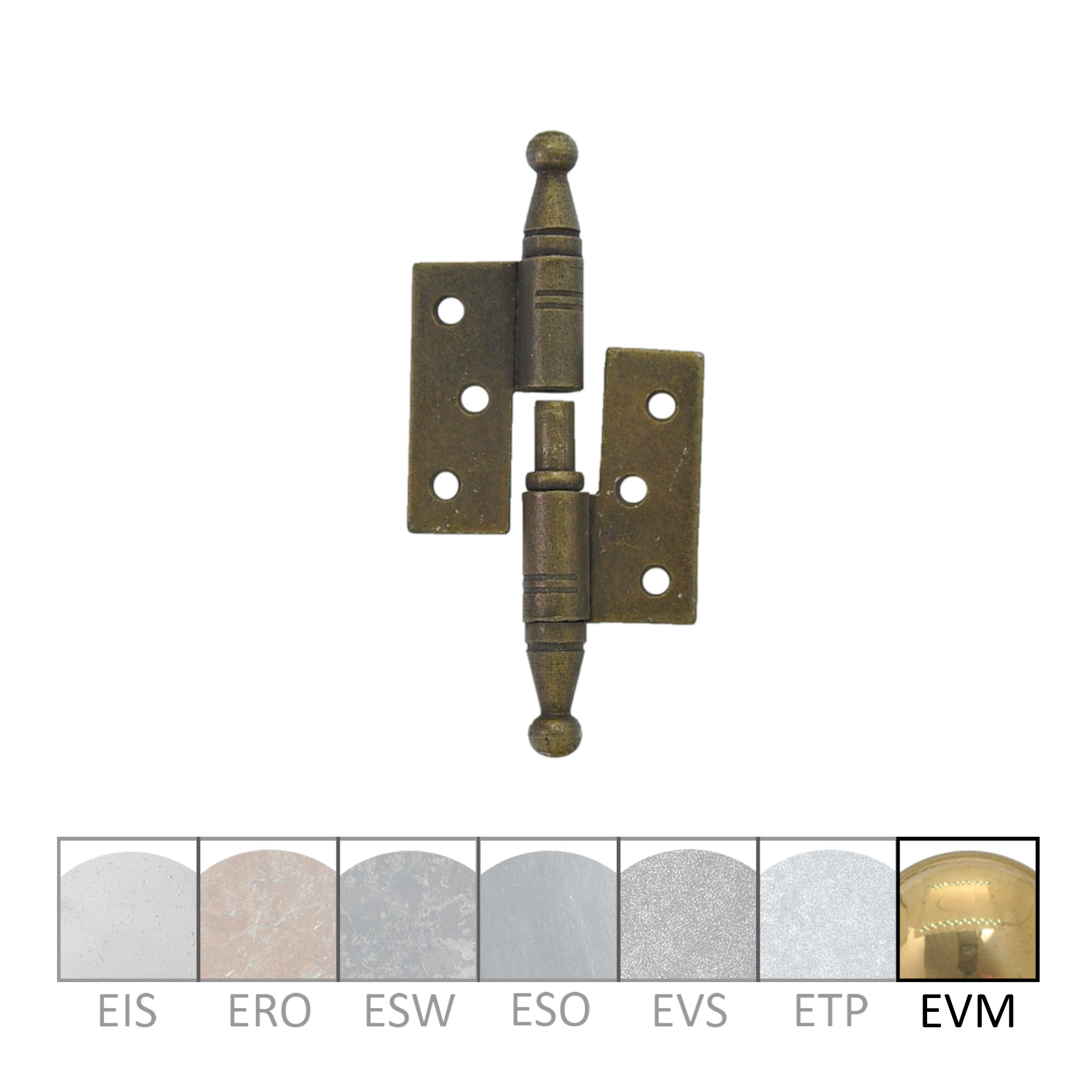 Möbelscharnier MMA, a= 40 mm, b=40 mm, links der Serie MB010 Bild1 Möbelscharnier Messing a= 40mm b=40mm links Serie MB010 Bild1