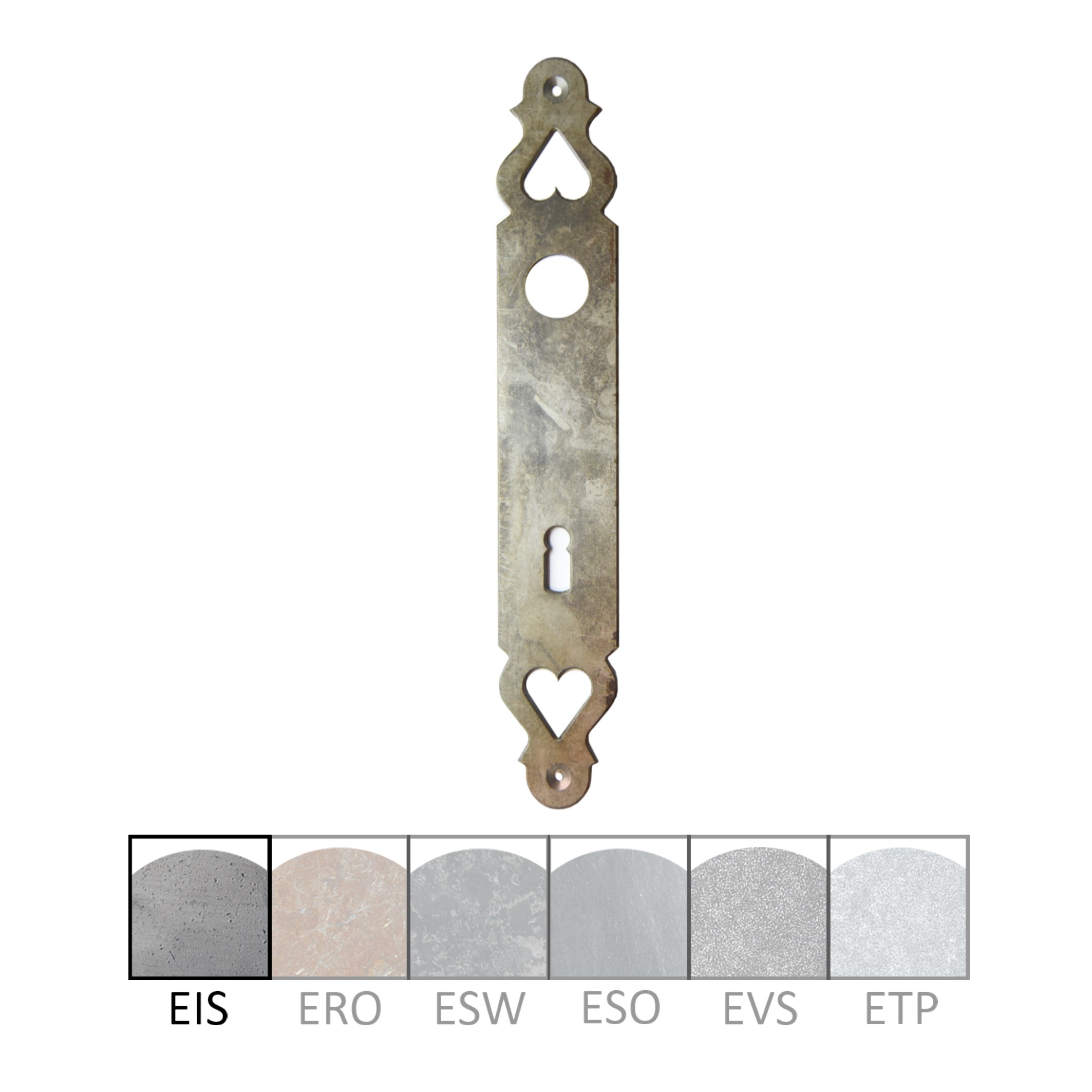Haustürschilder Dist. 92 mm BB, L x B