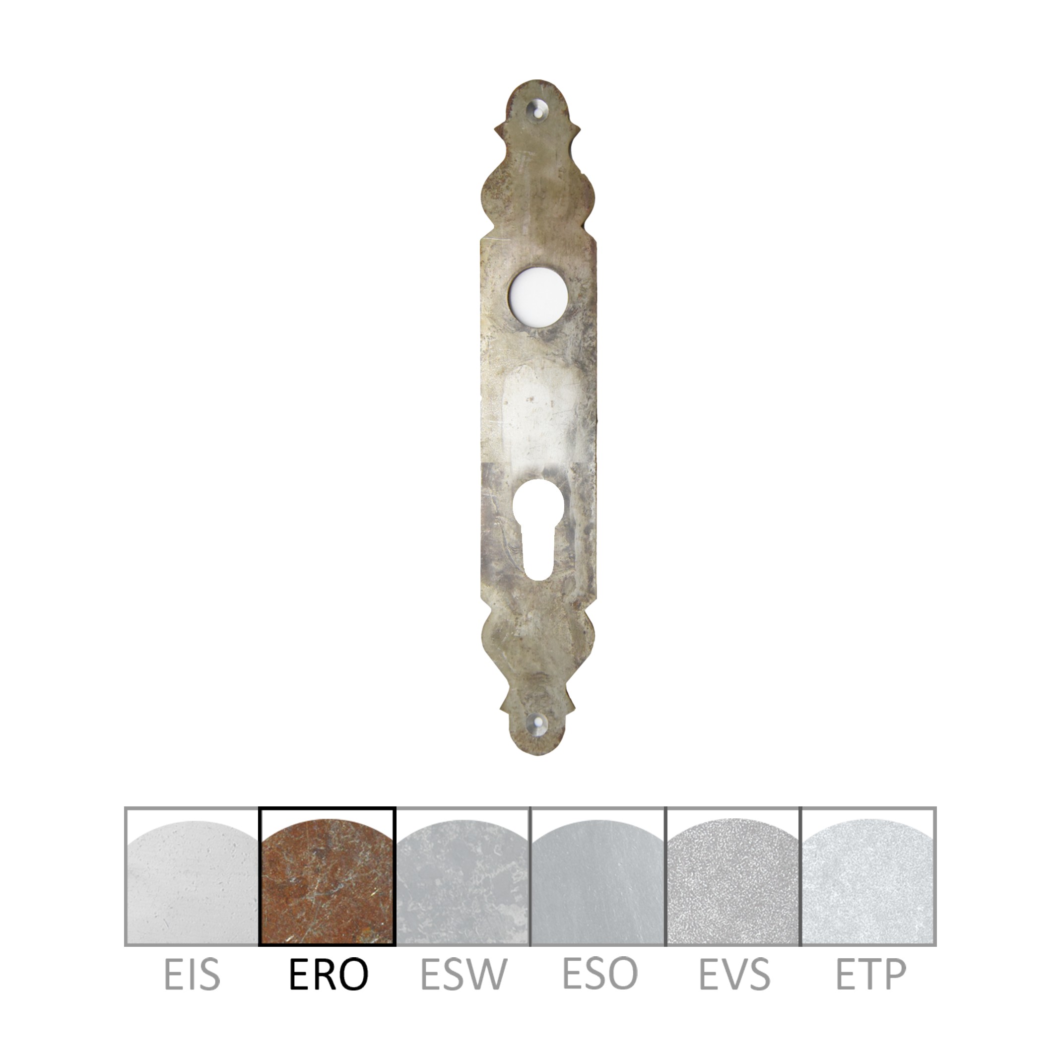 Zimmertürschild Dist. 72 mm BB, L x B