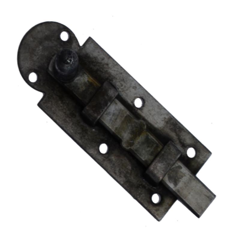 Schieberiegel, Türriegel 120mm - eisen blank der Serie SR001 Bild1 Schieberiegel Türriegel gerade Eisen Länge 120mm Serie SR001 Bild1