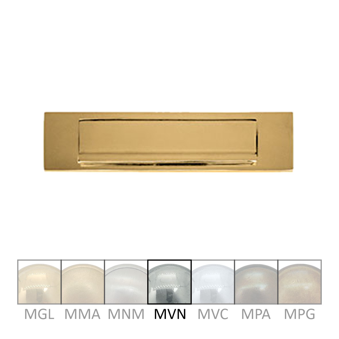 Briefklappe Messing MNI 250 x 65mm Serie BK010 Bild1