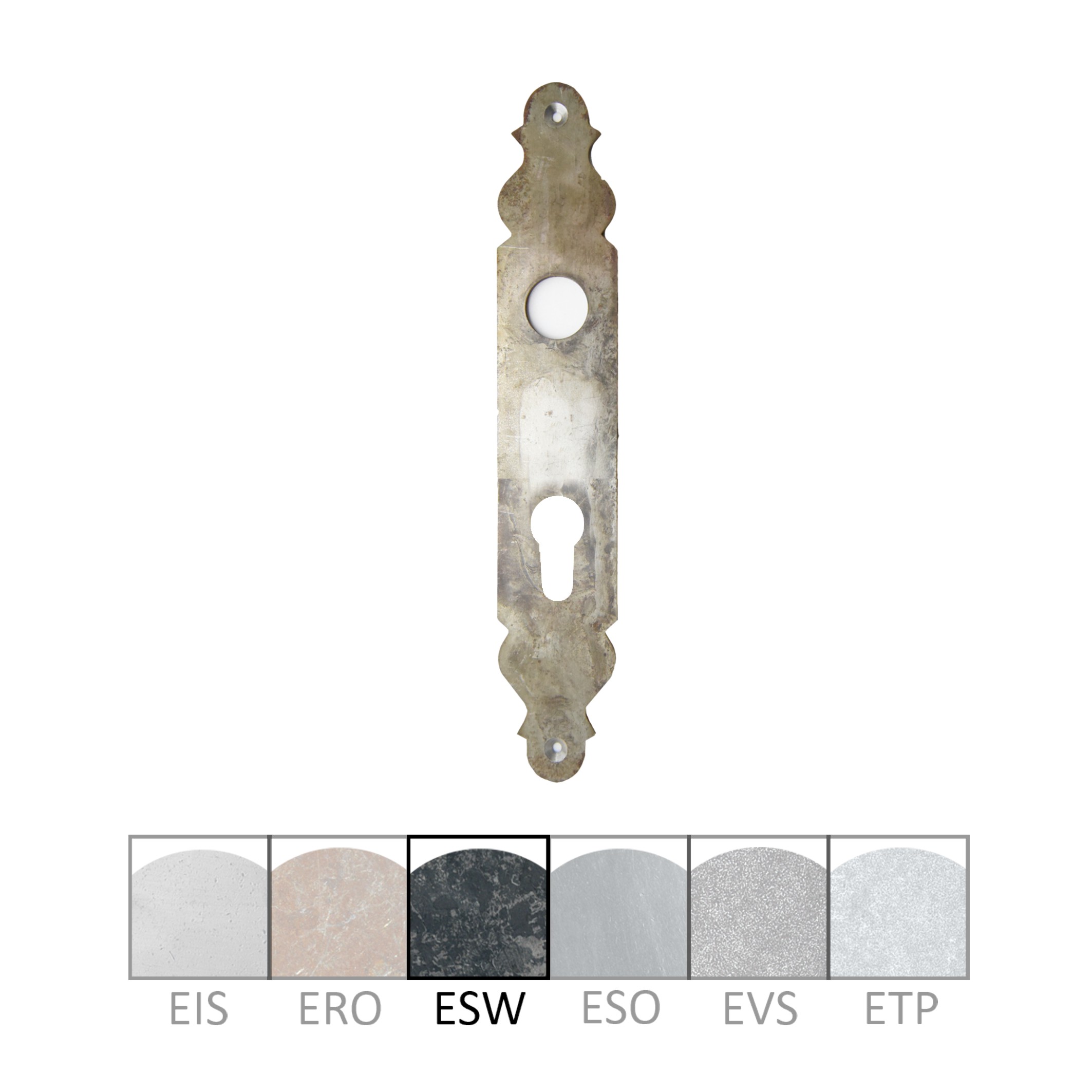 Zimmertürschild Dist. 72 mm PZ, L x B