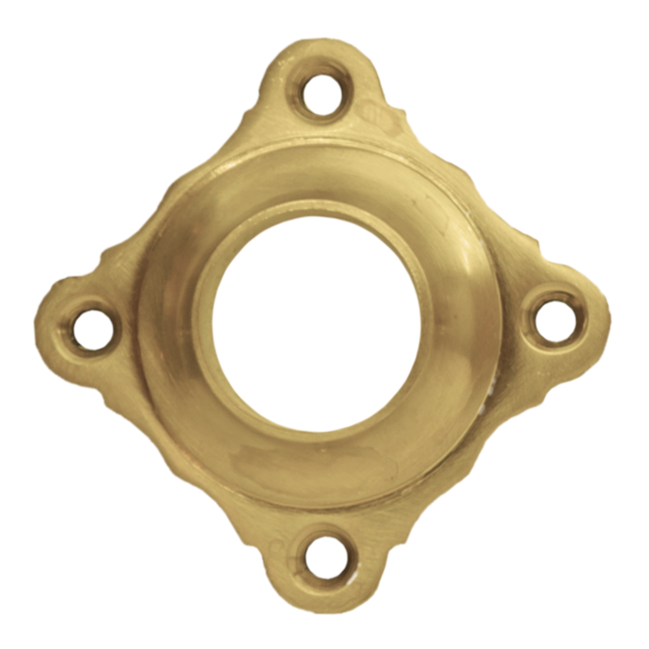 Türdrückerrosette (TD) in Messing glänzend Serie TR222 Bild1