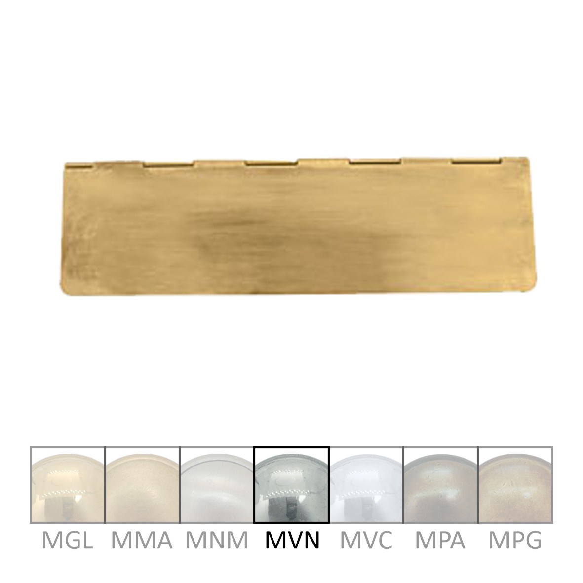 Briefklappe für Briefeinwurf Material Briefklappe Messing MNI 280 x 80mm Serie BK013 Bild1