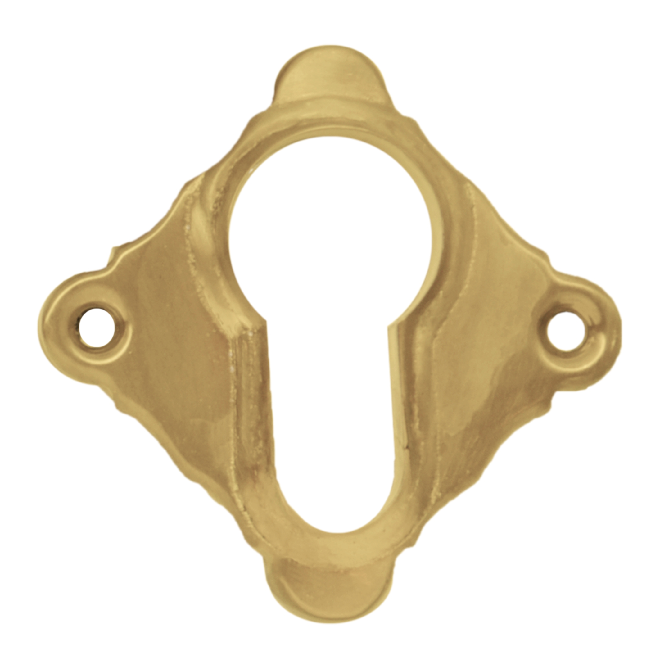 Schlüssellochrosette (PZ) in Messing glänzend Serie TR222 Bild1