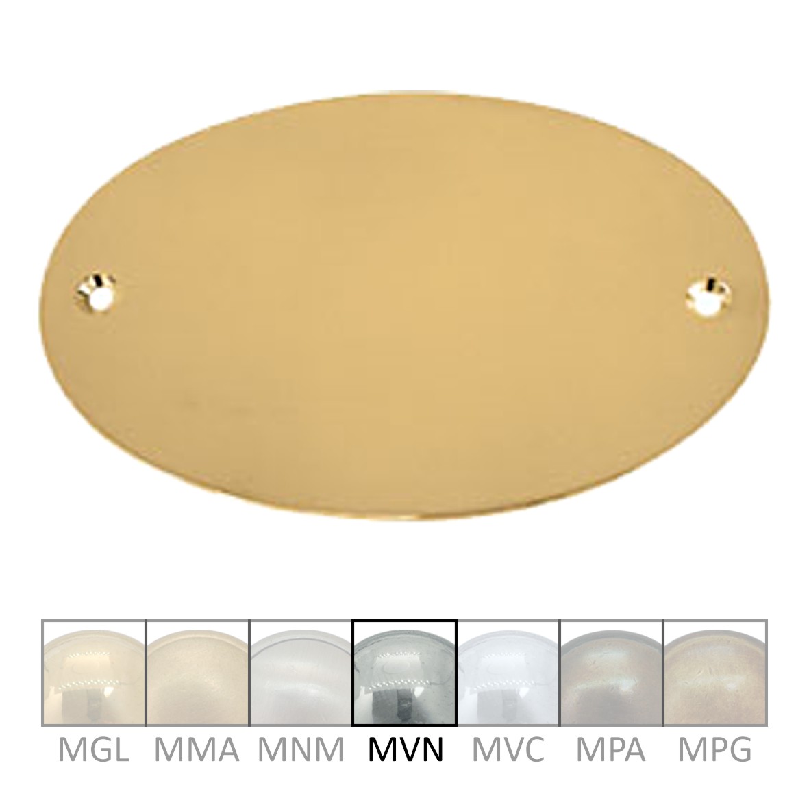 Namensschild Messing MNI 122x80mm Serie NS005 Bild1