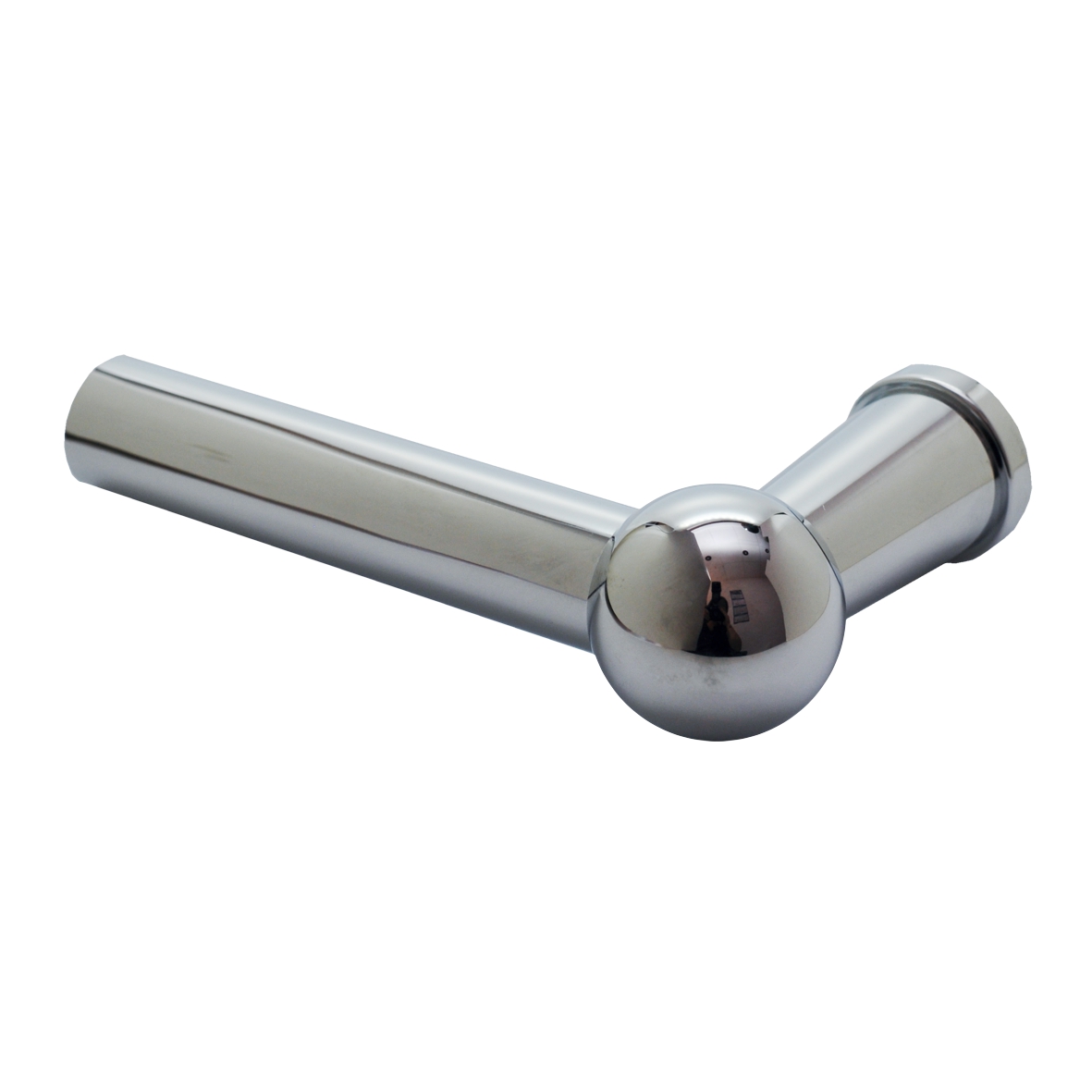 Türgriff aus Messing vernickelt mit Schutzlack 105 mm, DIN Links . Coupe form Bild1 Türgriff in Nickel 105 mm Links Bild1
