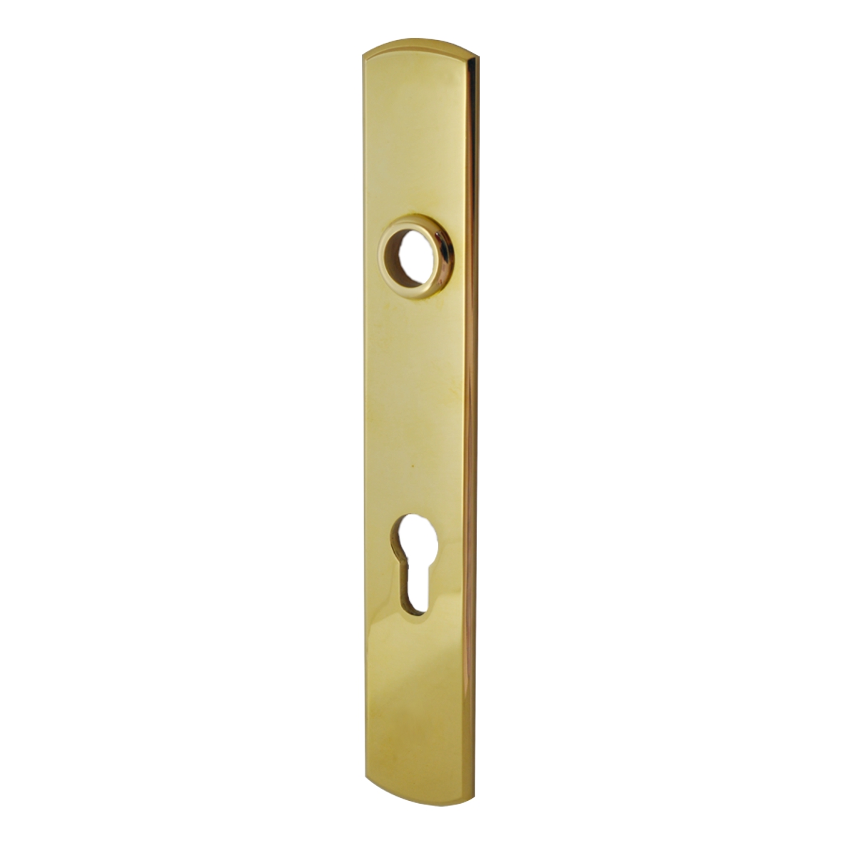 Sicherheitstürschild Außen Dist. 72 mm PZ, Messing MGL, 250 x 42 x 5 mm der Serie TS123 Bild1
