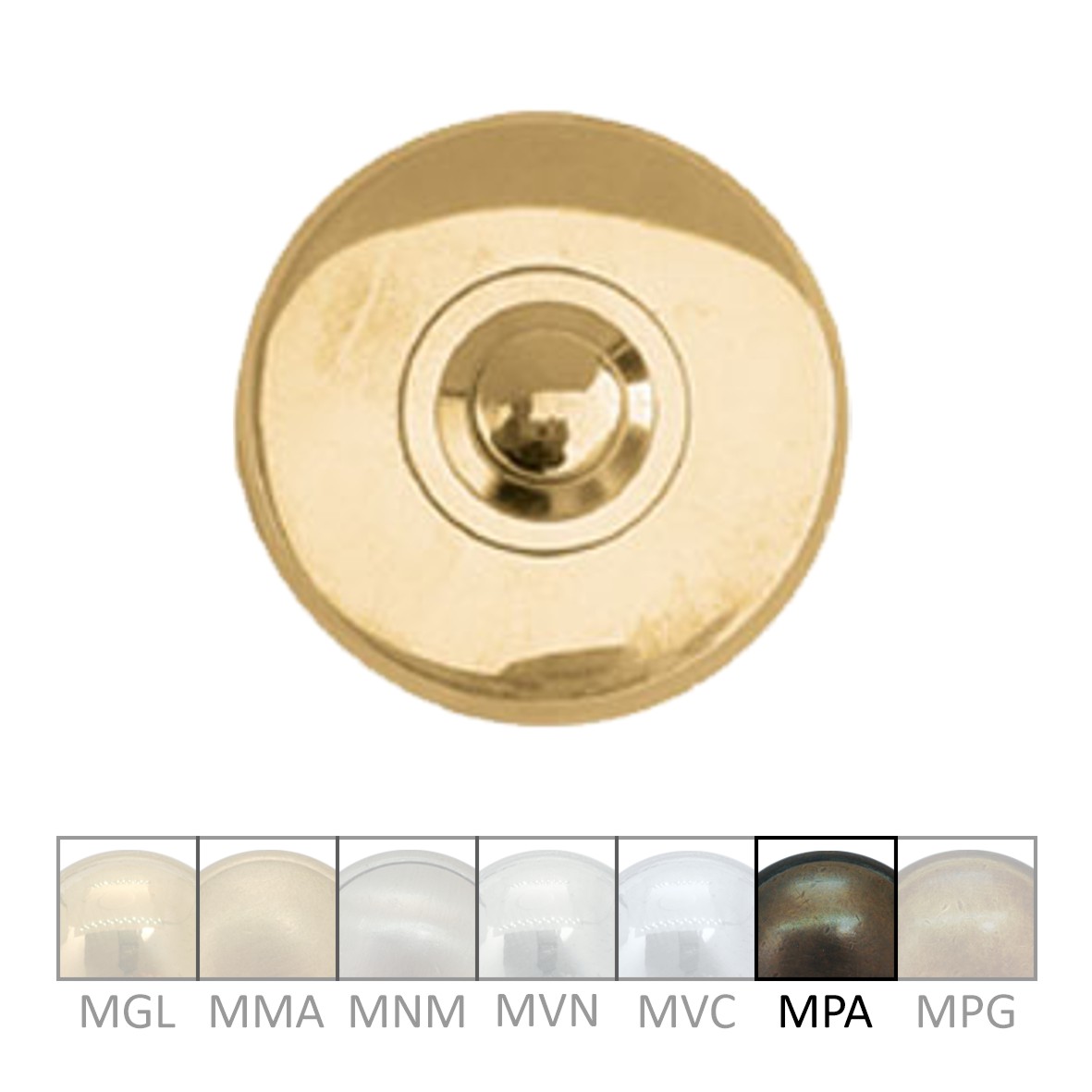 Klingelrosette Messing MPA D