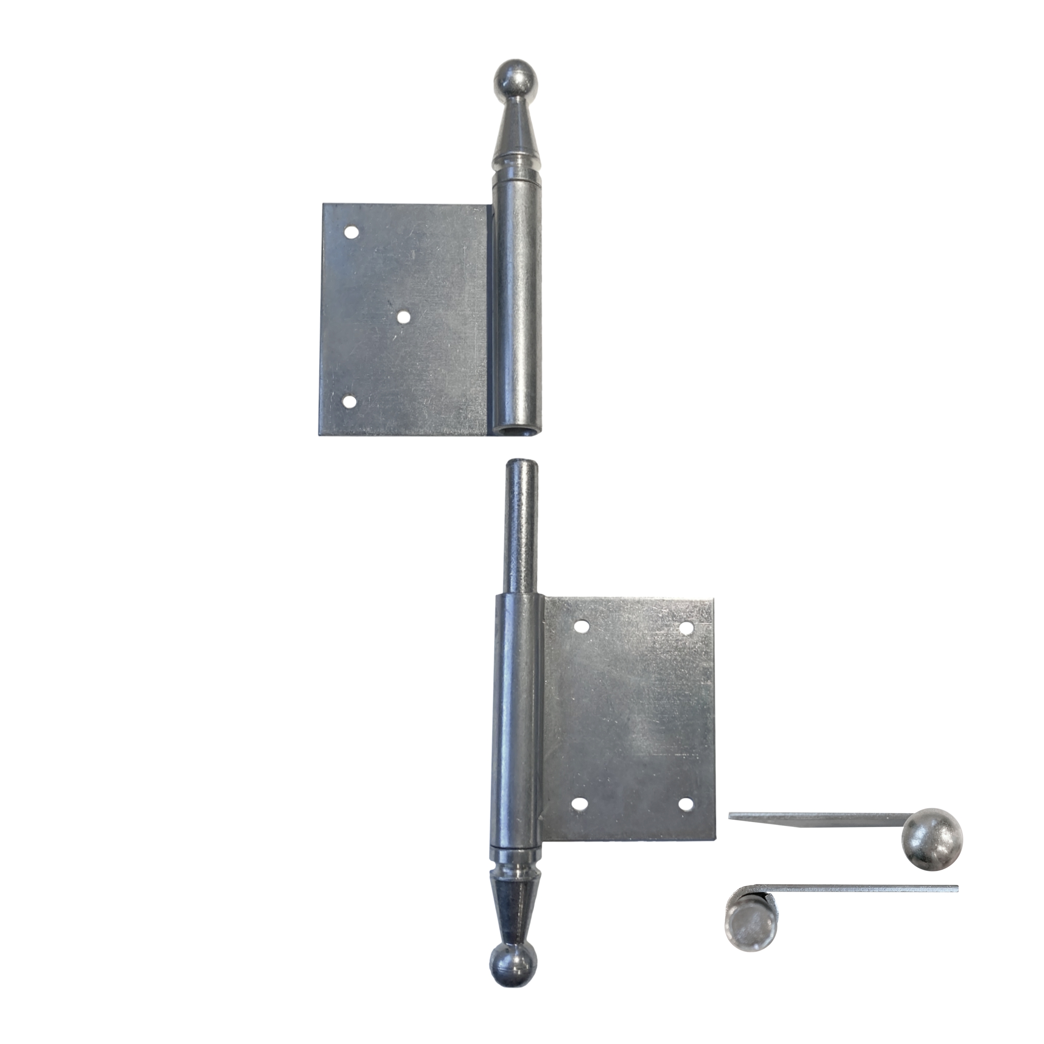 Einstemmband fester Stift mit Kugel 160mm rechts - Eisen verzinkt Serie TB012 Bild1