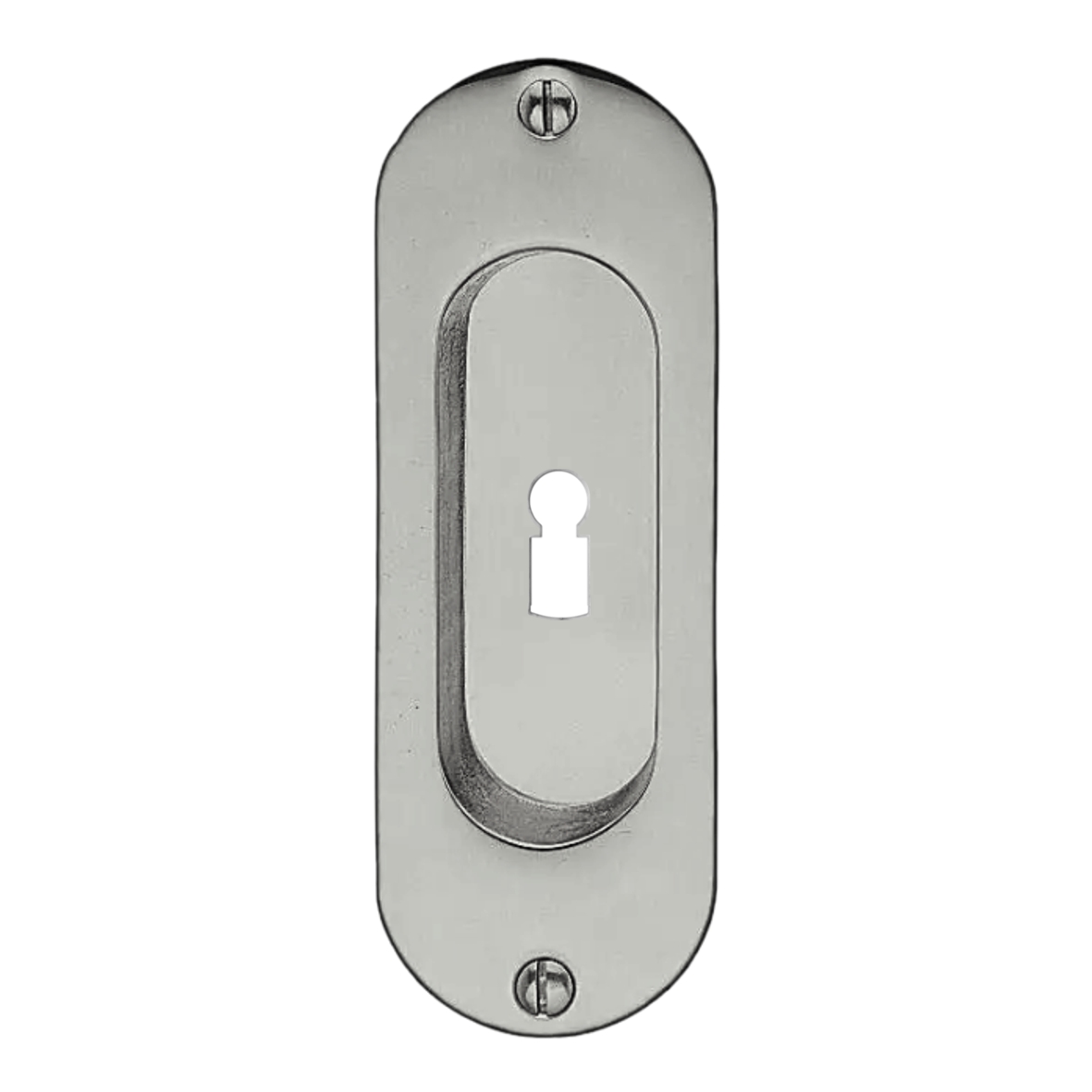 Schiebetürgriffmuschel Messing vernickelt matt BB SG002-144E-MNM-113-40-BB Bild1