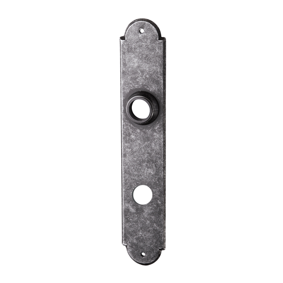 Badezimmertürschild Dist. 78 mm WC, Eisen schwarz passiviert ® L x B