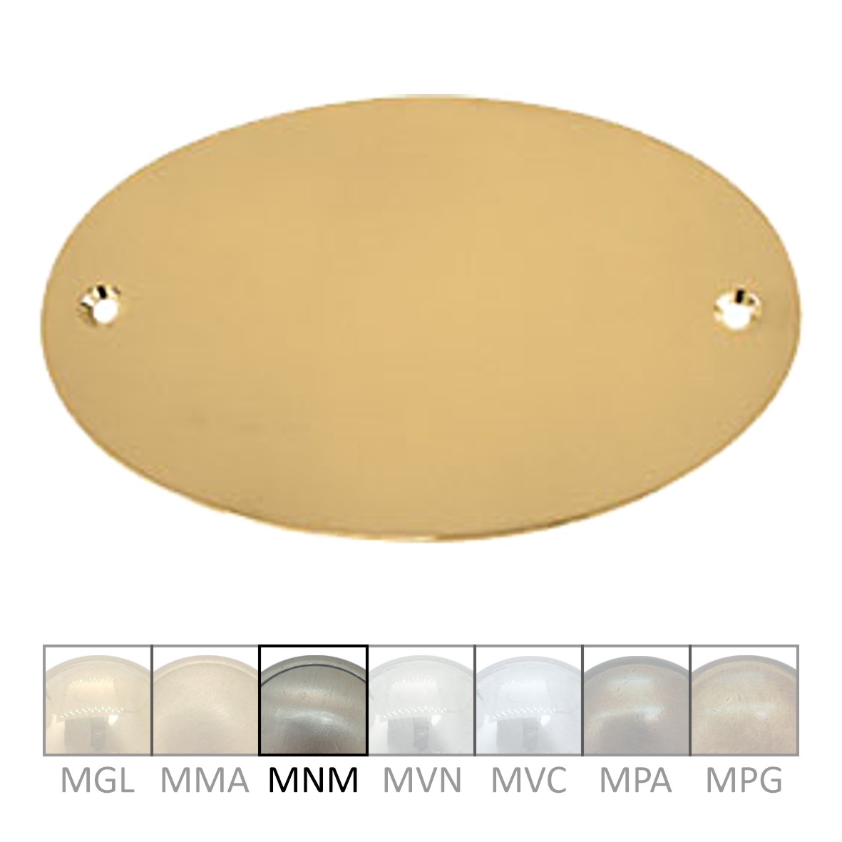 Namensschild Messing MNM 122x80mm Serie NS005 Bild1
