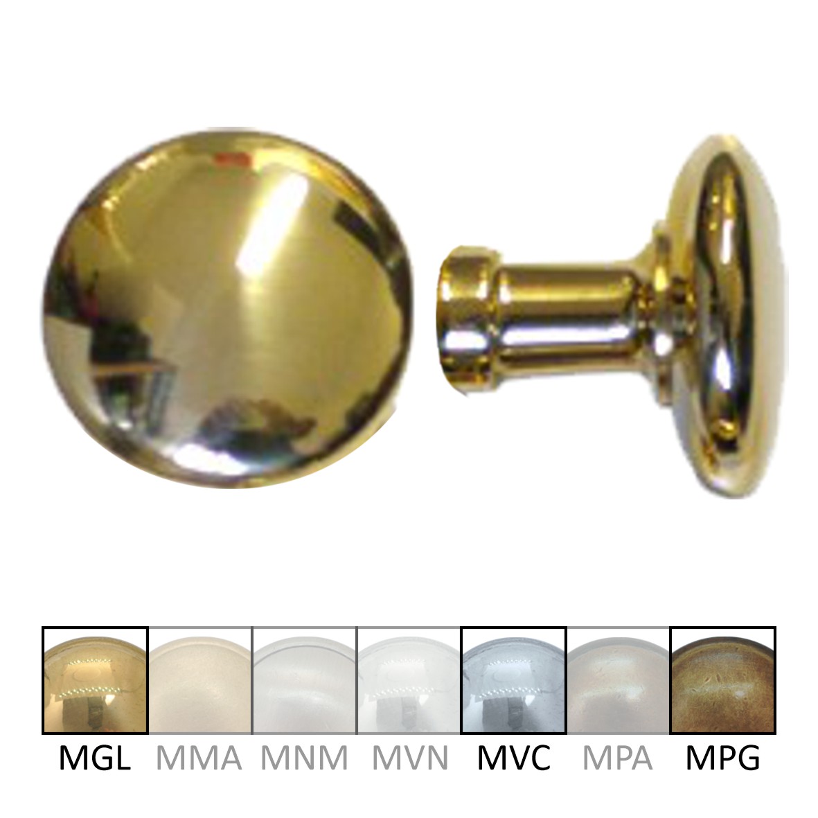 Haustürknauf ohne Rosette TK022-144C-MPG-55-55-52 Bild1