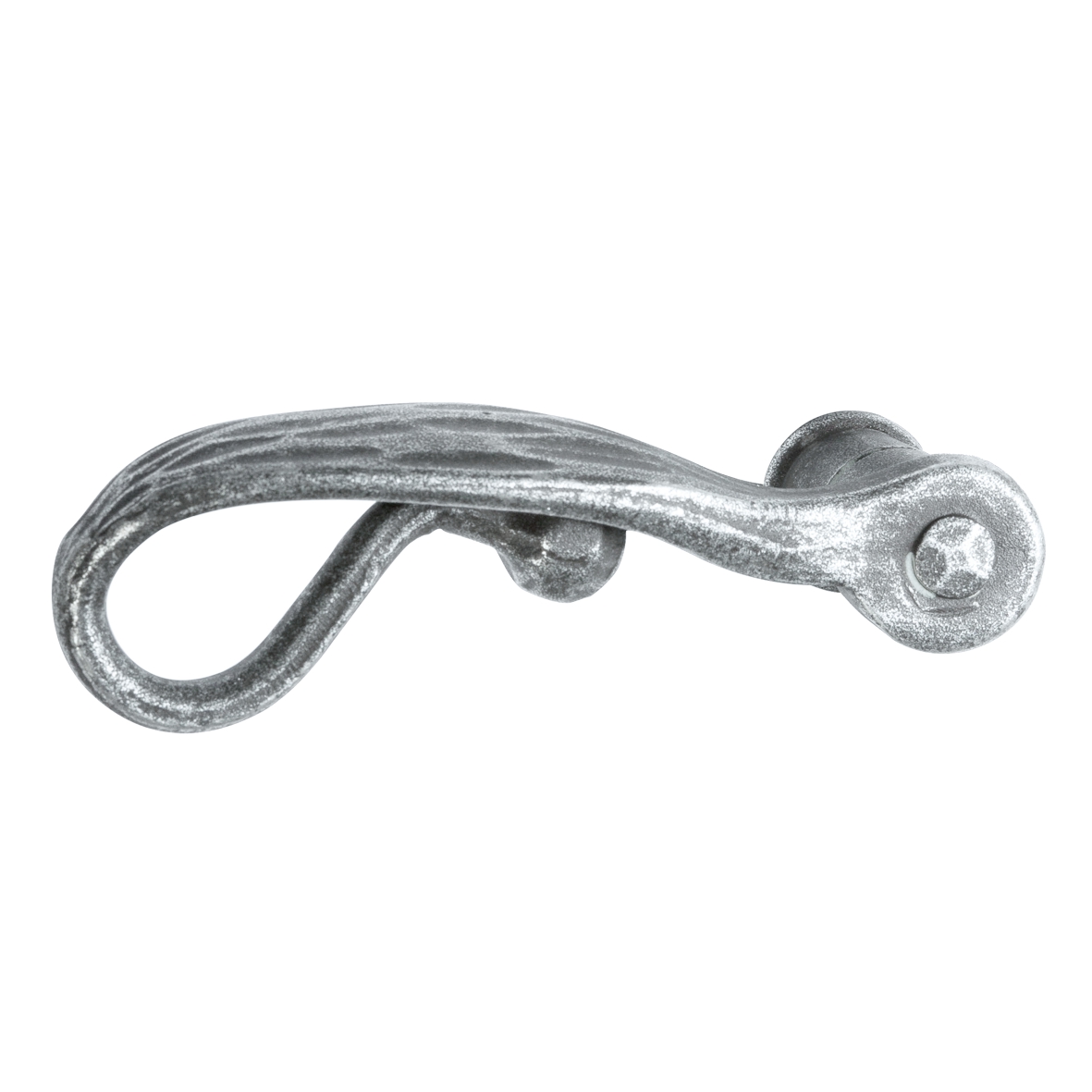 Türgriff Eisen thermopatiniert ® 130mm DIN Links Serie TD077 Bild1