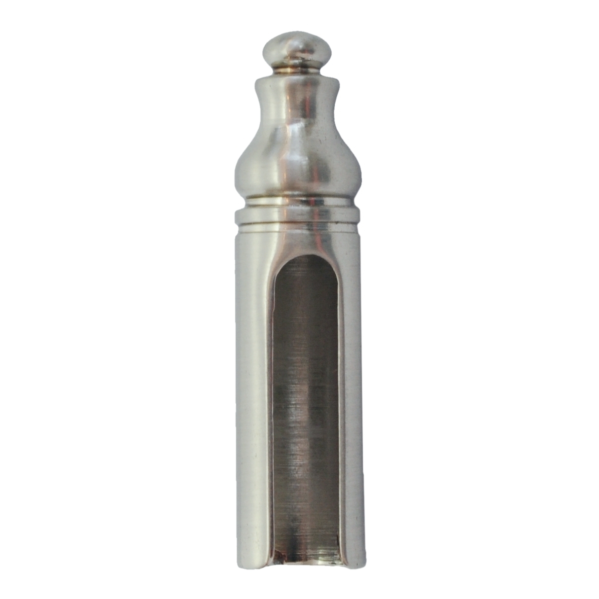 Zierhülse Messing, Farbton Stahl gebürstet, Durchmesser 15 mm der Serie ZB210 Bild1