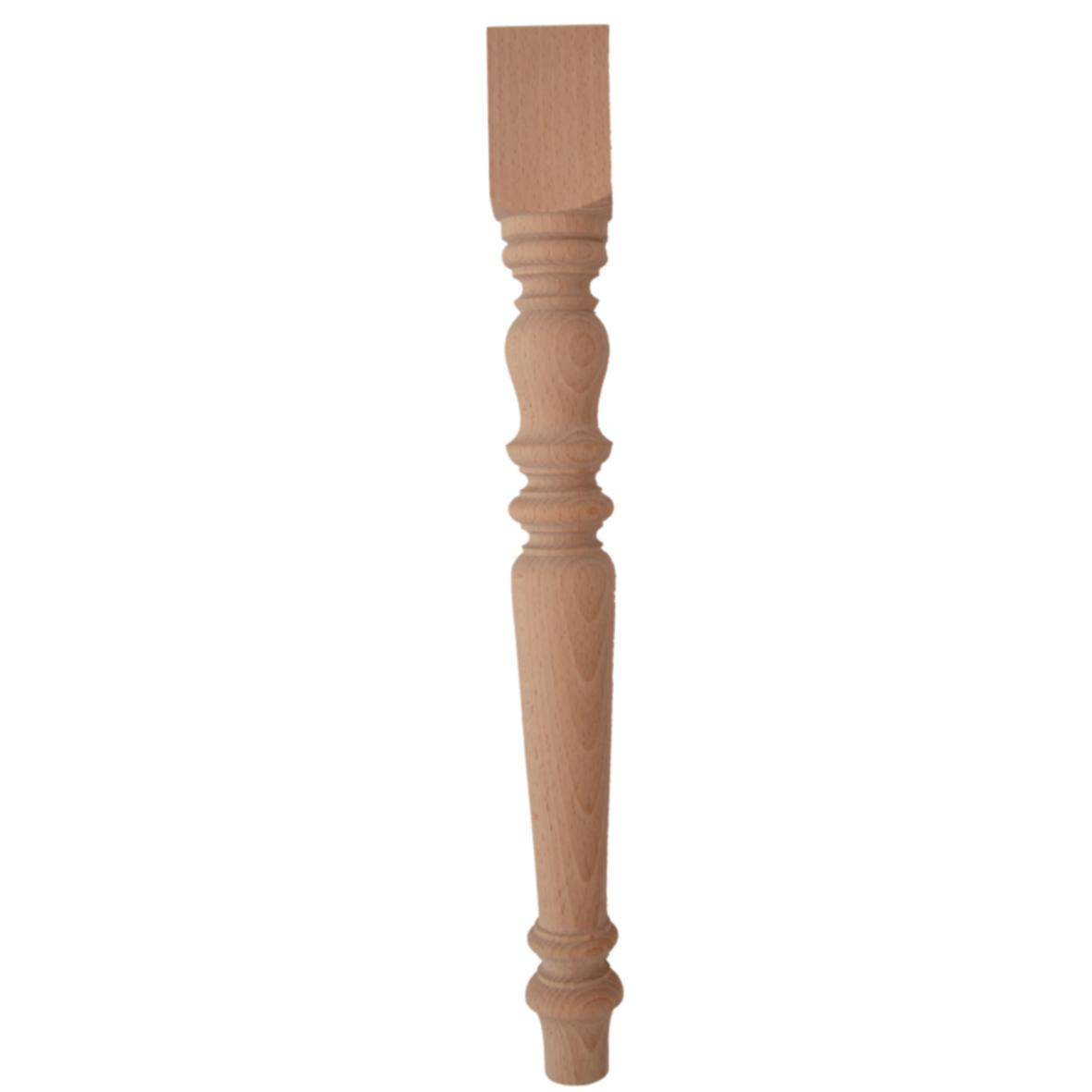 Holz Stuhlbein Buche Länge 450 mm, 45 x 45 mm HB101-200-BUC-45-450 Bild1