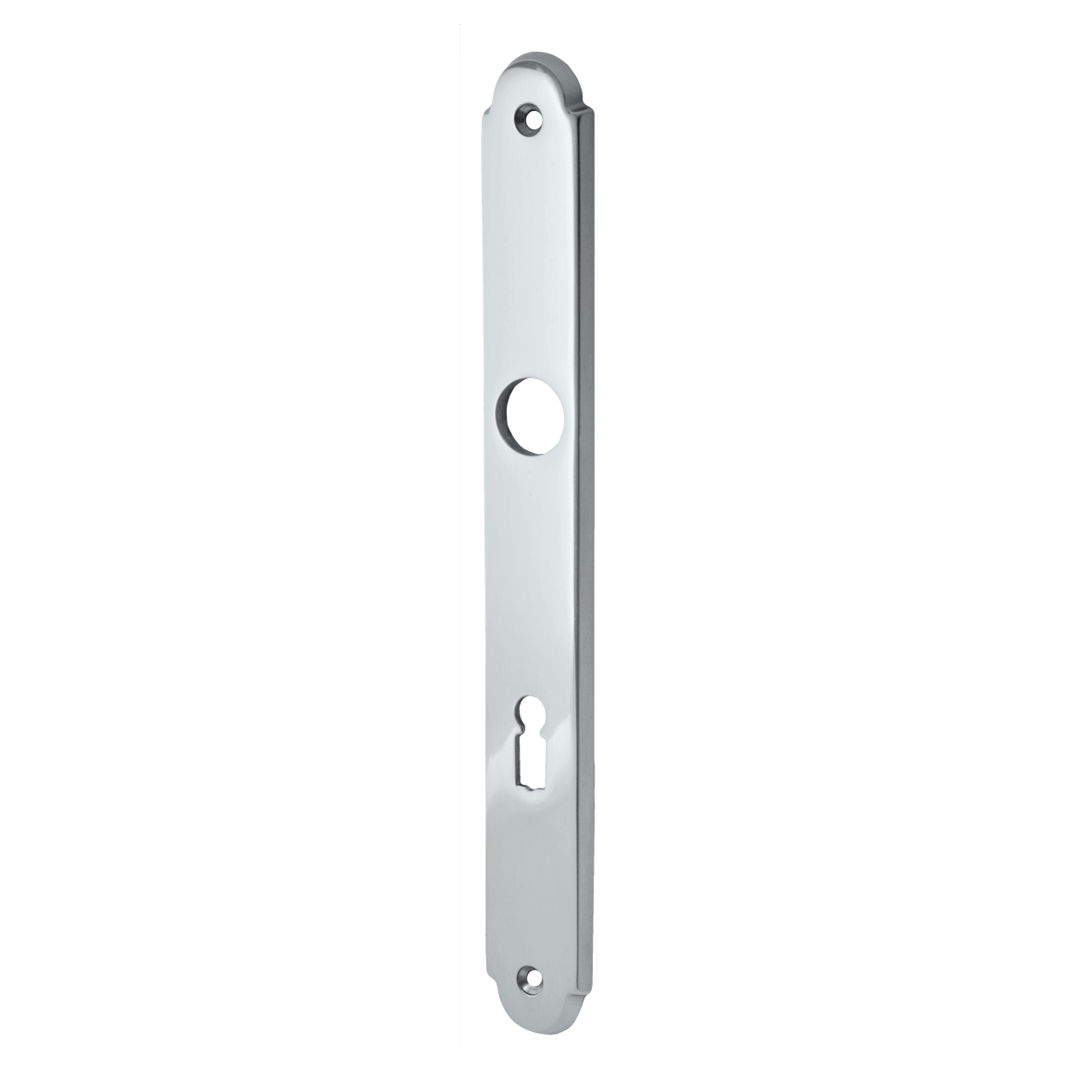 Zimmertürschild Dist. 72 mm BB, Messing verchromt glänzend mit Schutzlack. Altwien.  Bild1 ALTWIEN Türschild Messing verchromt 2-226BB-C Bild1