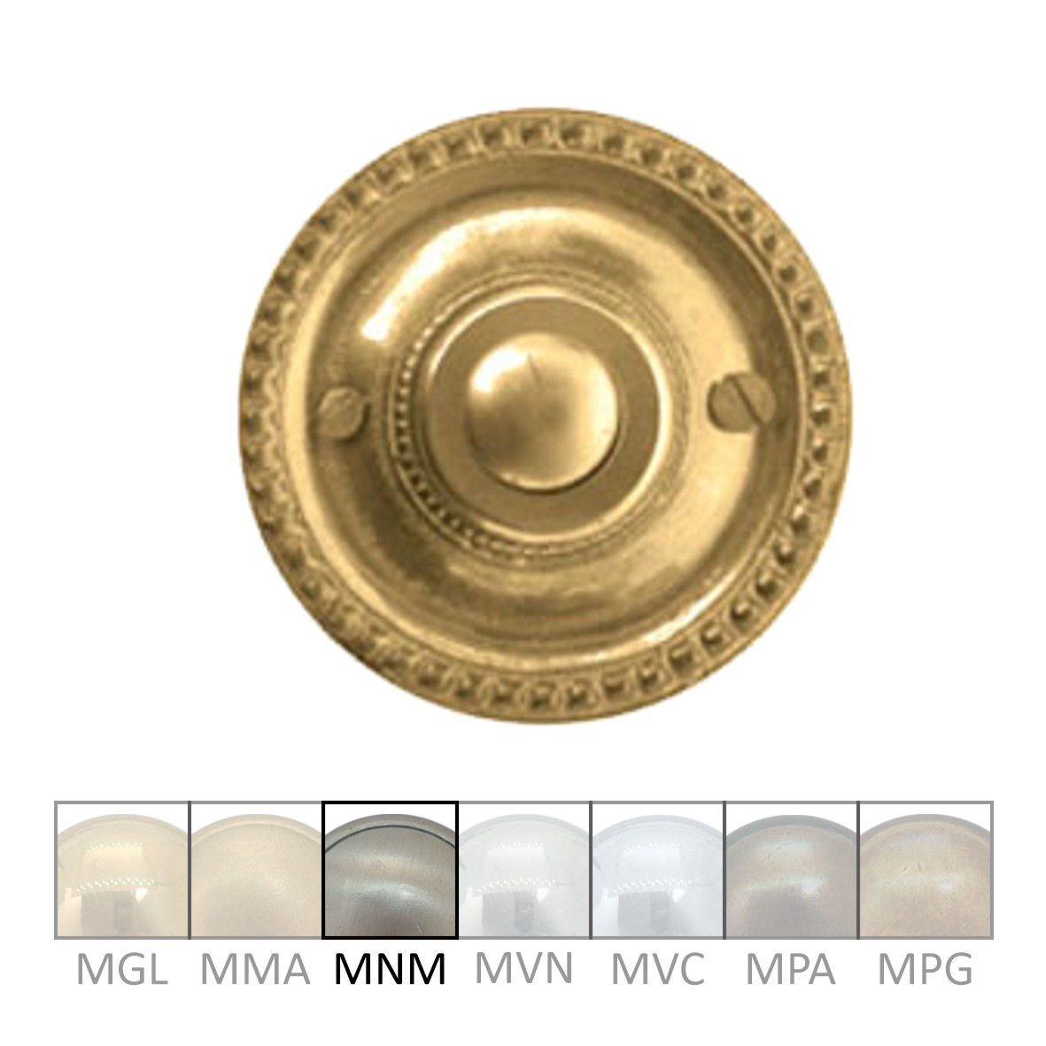 Klingelrosette Messing MNM D