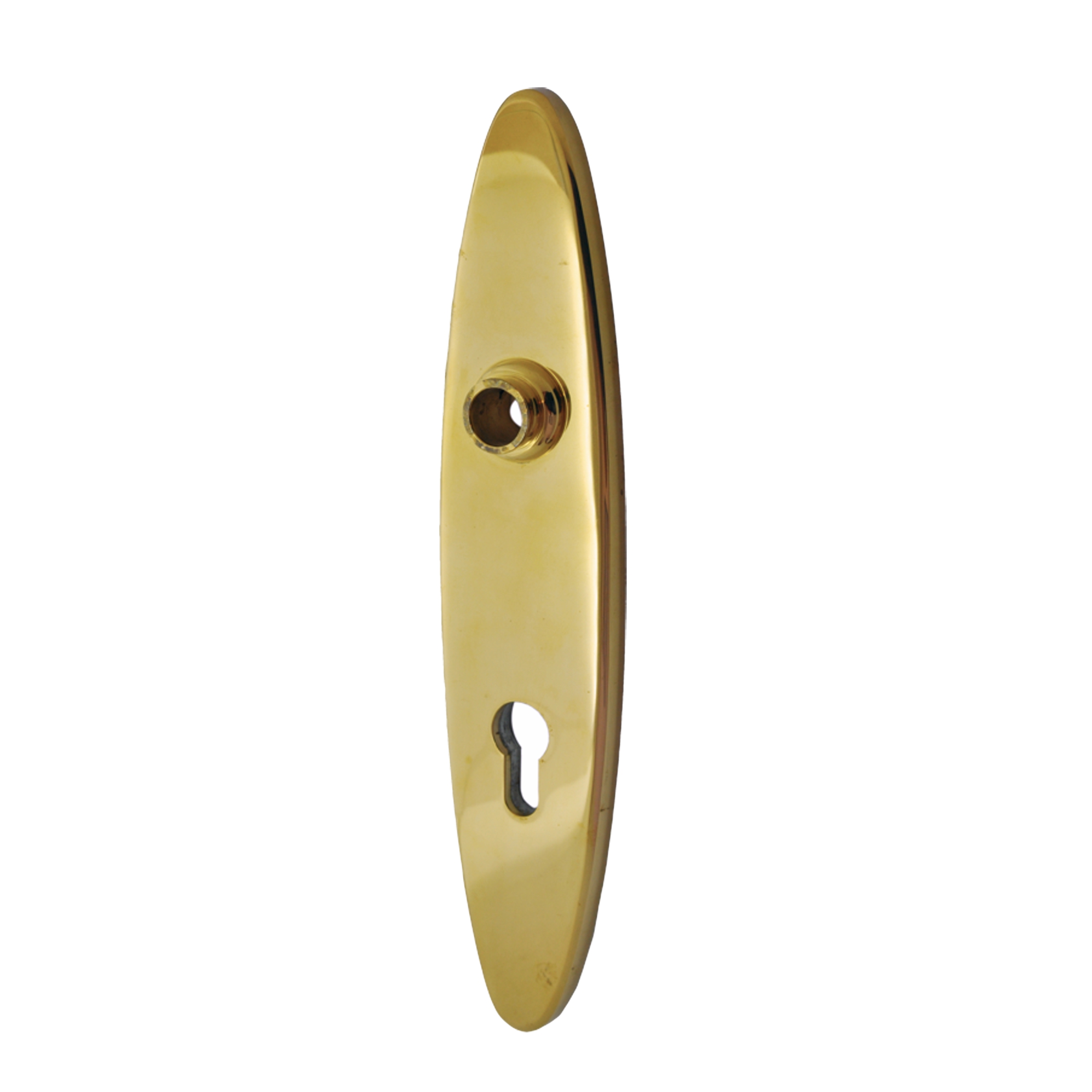Sicherheitstürschild Außen, Messing. Dist. 92 mm, PZ, 270 x 56 x 10 mm Serie TS043 Bild1