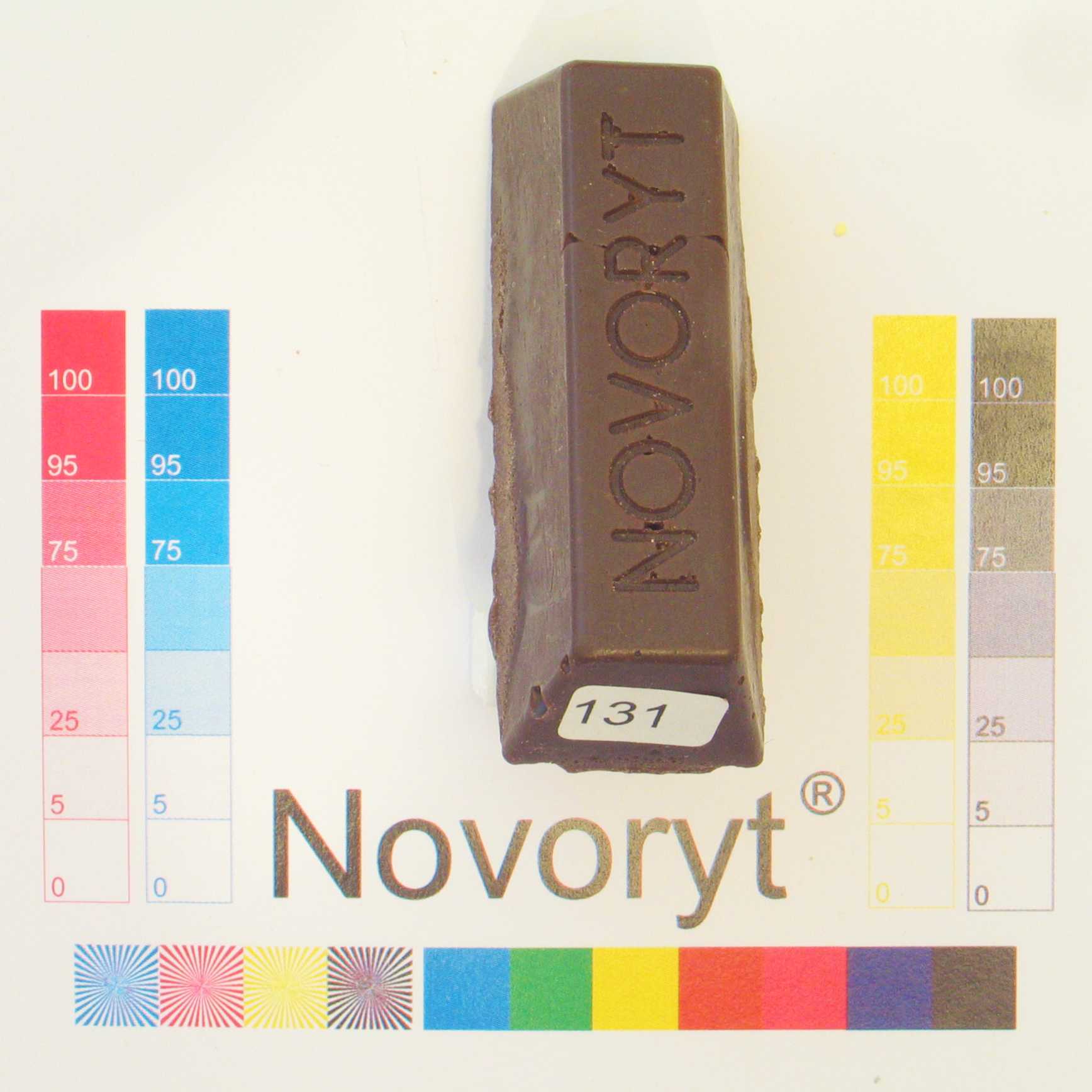 NOVORYT® Schmelzkitt - Farbe 131 Sepiabraun 1 Stange Serie HW003 Bild1