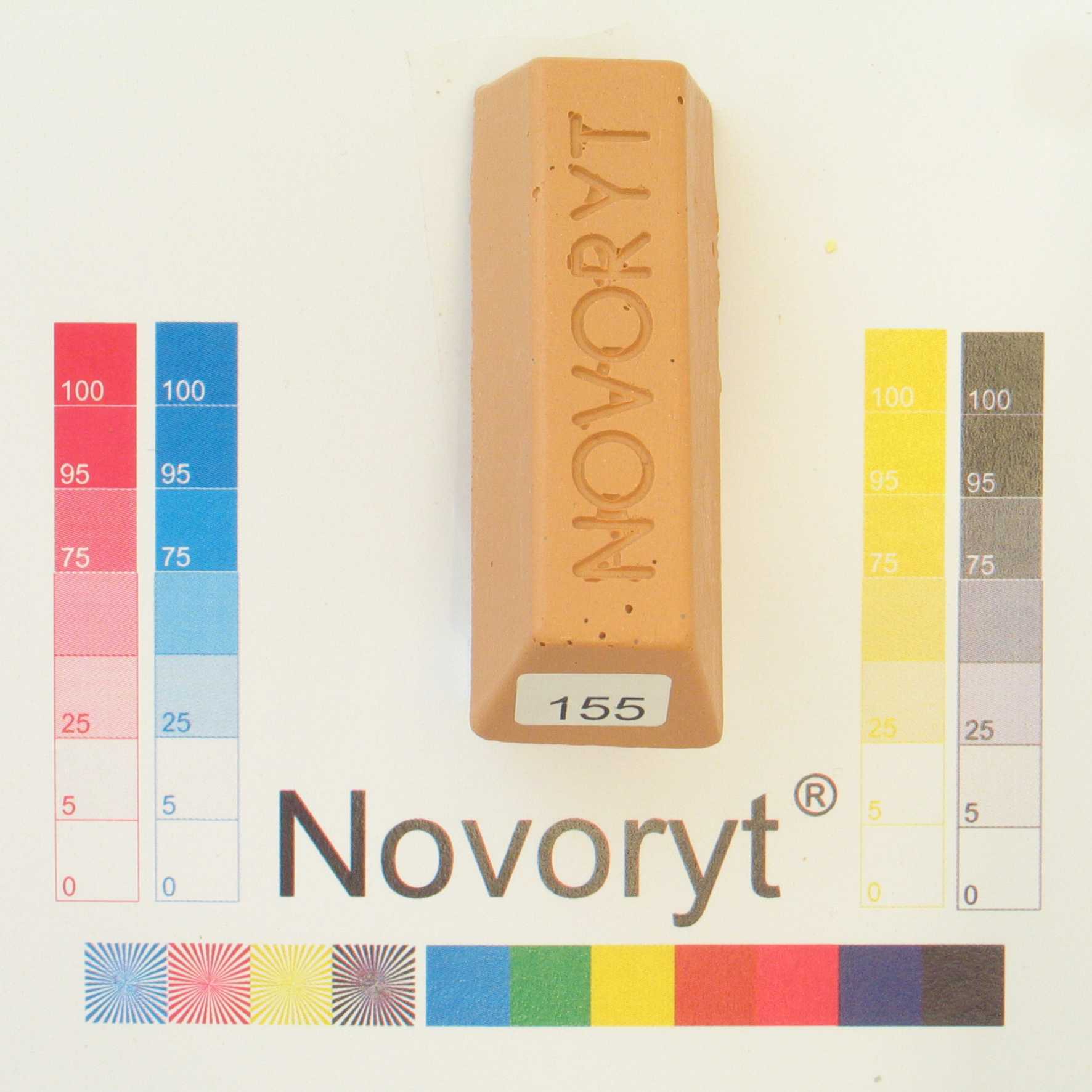 NOVORYT® Schmelzkitt - Farbe 155 Buche gedäm 1 Stange Serie HW003 Bild1