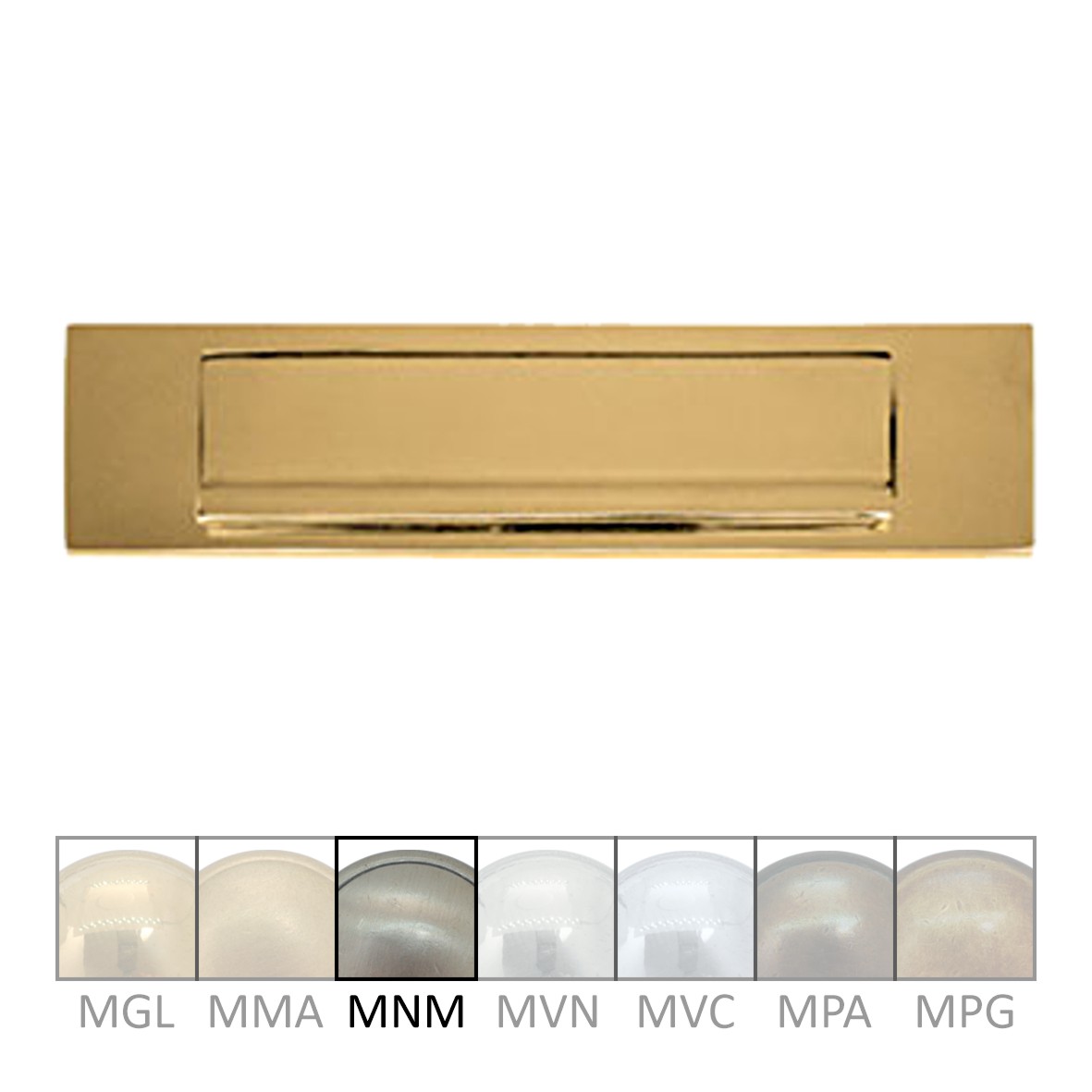 Briefklappe Messing MNM 325 x 80mm Serie BK010 Bild1