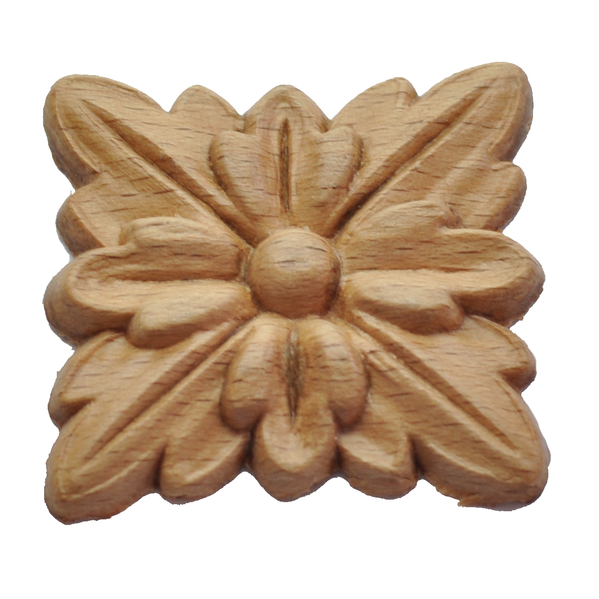 Rosette AH354 Maße Rosette in Buche 40 x 40mm Serie AH354 Bild1