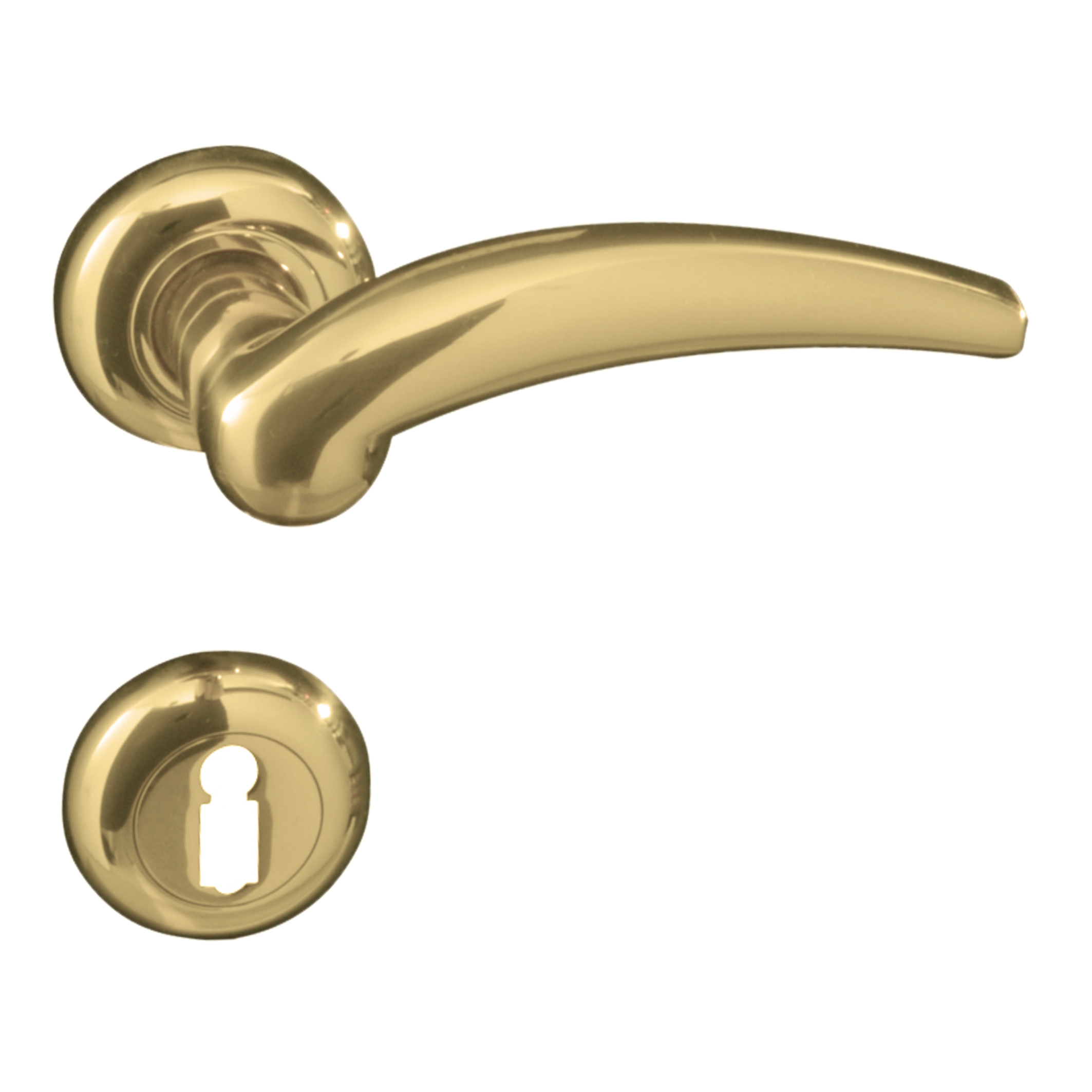 SIRIA Rosettengarnitur BB1 in Messing glänzend mit Schutzlack Bild1 SIRIA Rosettengarnitur BB1 in Messing glänzend mit Schutzlack Bild1