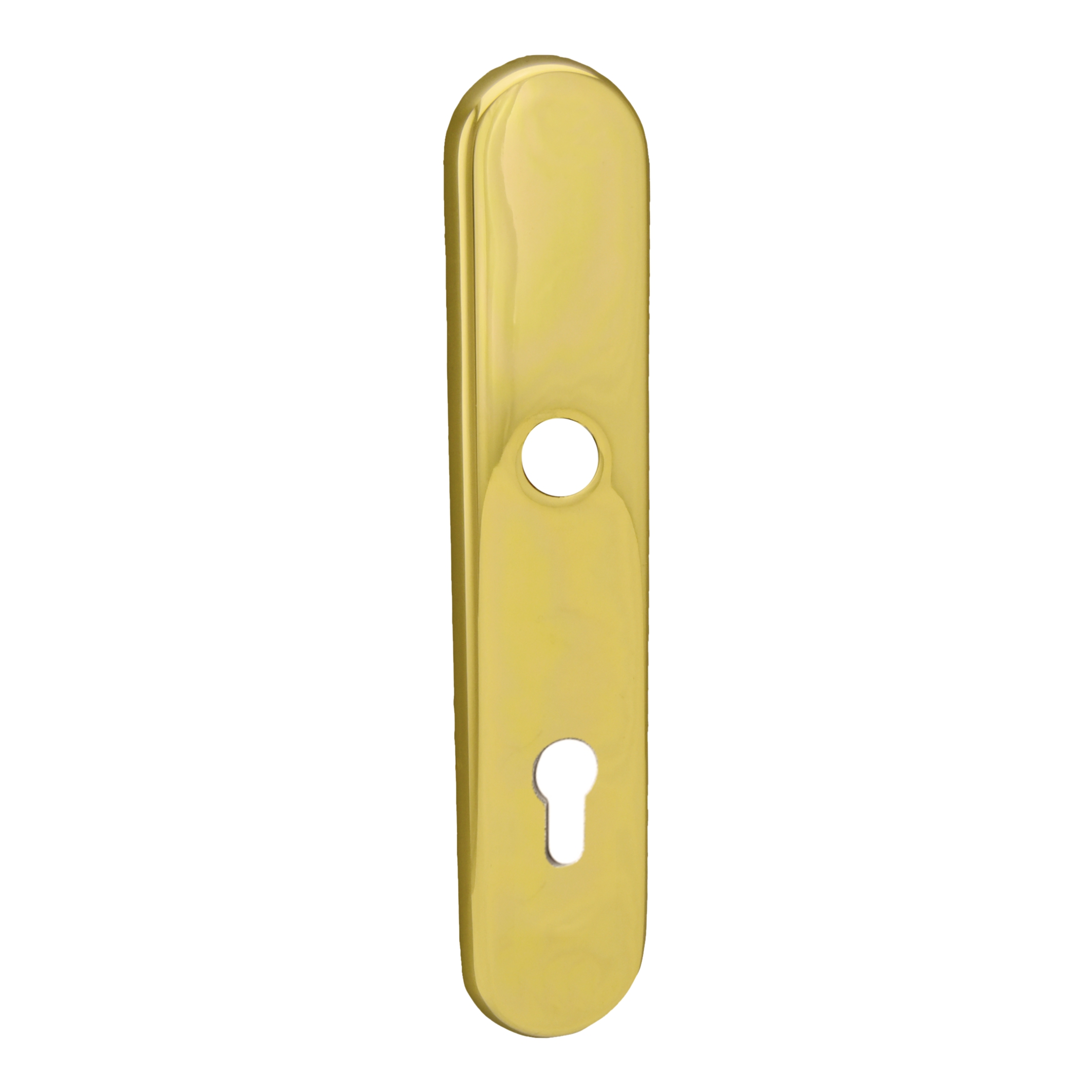 Sicherheitstürschild Außen Dist. 72 mm PZ, Messing MGL, 244 mm x 50 mm der Serie TS021 Bild1