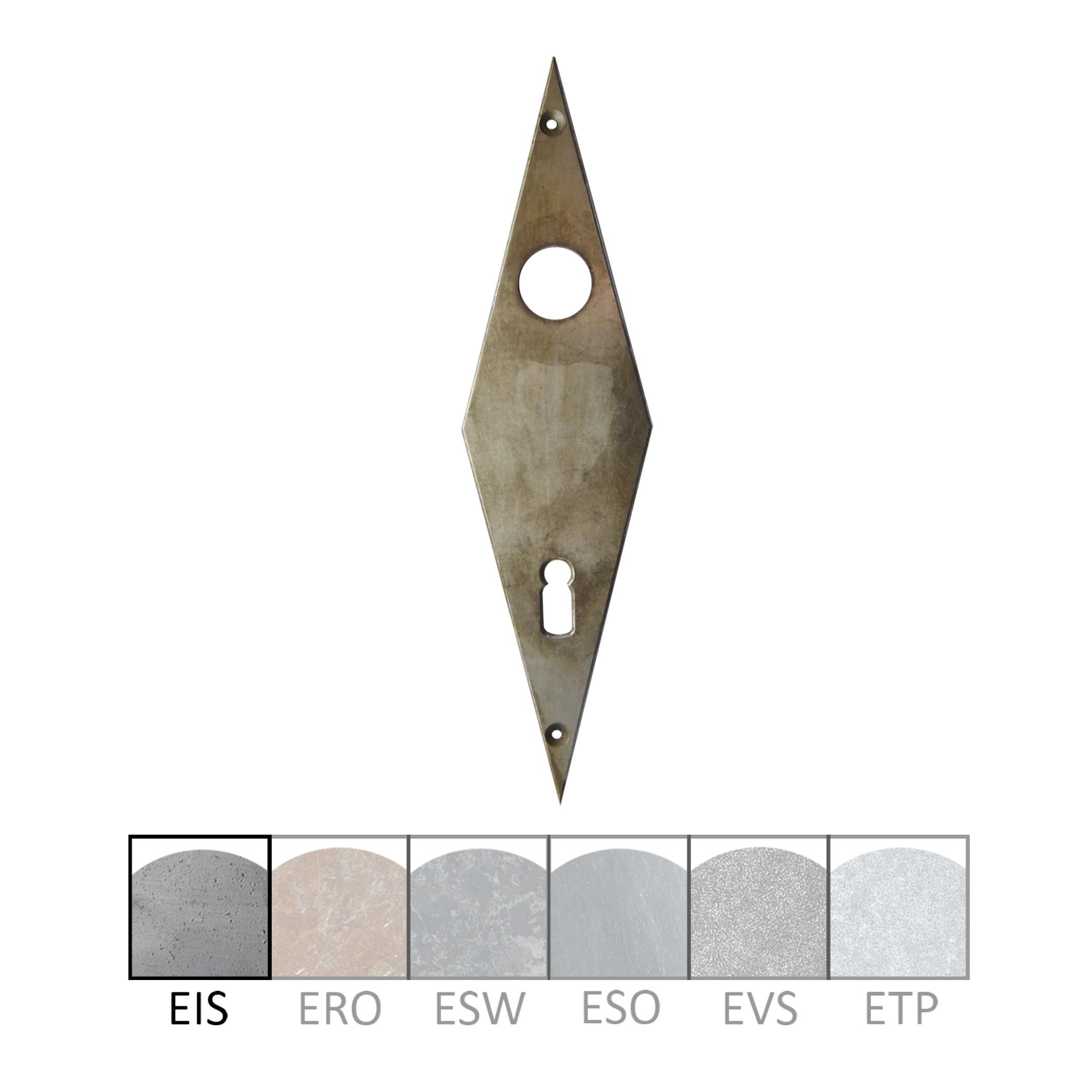 Haustürschilder Dist. 92 mm BB, L x B