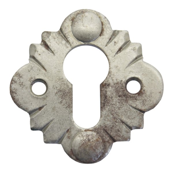 Schlüssellochrosette Eisen (PZ). 62x62 mm Bild1