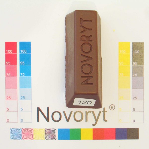 NOVORYT® Schmelzkitt - Farbe 120 Nußbraun 5 Stangen der Serie HW003 Bild1