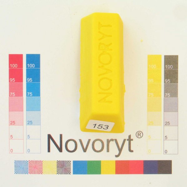 NOVORYT® Schmelzkitt - Farbe 153 gelb 5 Stangen der Serie HW003 Bild1