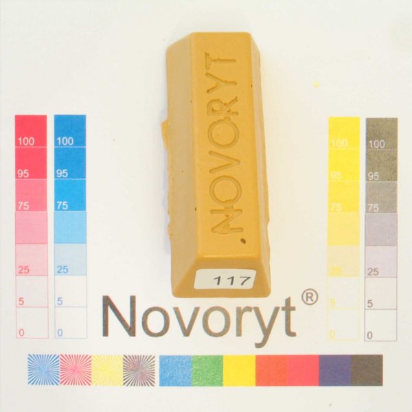NOVORYT® Schmelzkitt - Farbe 117 Buche mitte 1 Stange der Serie HW003 Bild1