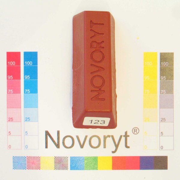 NOVORYT® Schmelzkitt - Farbe 123 Macoré 1 Stange der Serie HW003 Bild1