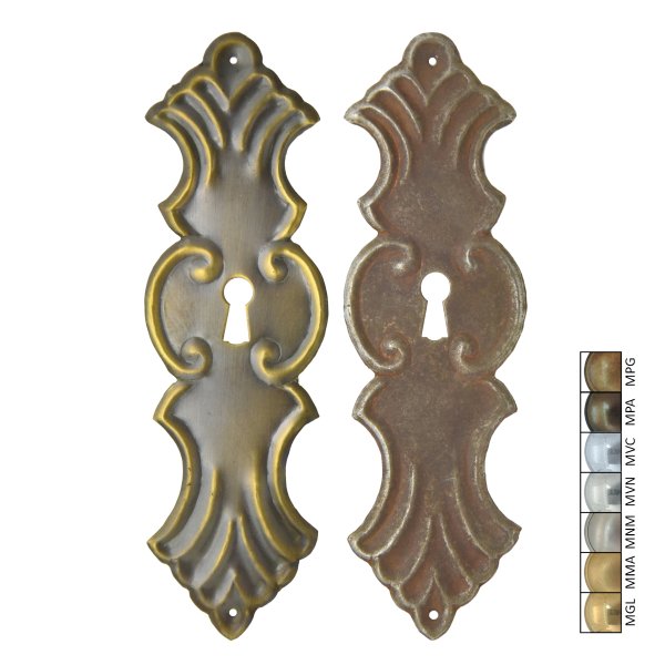 Schlüsselschild Hochkant mit Schlüsselloch, Eisen Bild1