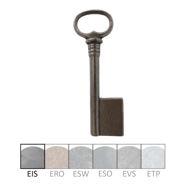 Hohlschlüssel in Eisen. HL: 80 mm, HD: 9 mm Bild1