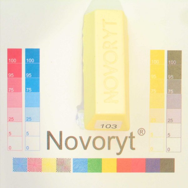 NOVORYT® Schmelzkitt - Farbe 103 pastell gel 5 Stangen der Serie HW003 Bild1